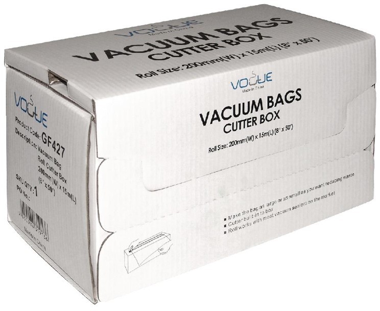  Vogue Vacuum Pack Roll with Cutter Box 15m 