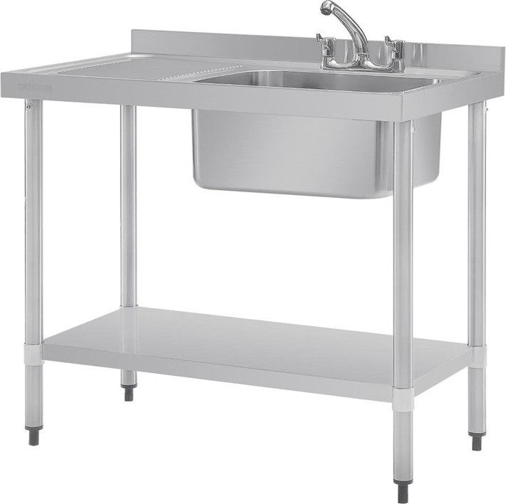  Vogue Single Sink Left Hand Drainer 1000mm 
