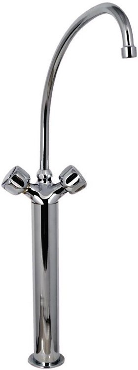  Gastronoble Single Hole Mixer Heavy Duty Model 19mm with Multiple Turn Knobs, Spout (L) 200mm and Column (H) 300mm 
