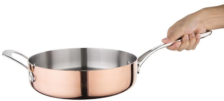  Vogue Tri Wall Copper Saute Pan 240mm 