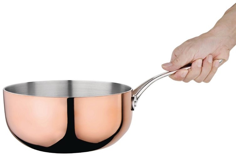  Vogue Tri Wall Copper Flared Saute Pan 200mm 