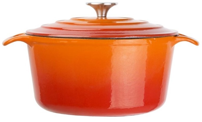  Vogue Orange Round Casserole Dish 3.2Ltr 