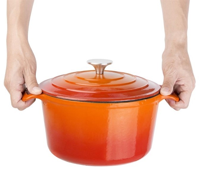  Vogue Orange Round Casserole Dish 3.2Ltr 