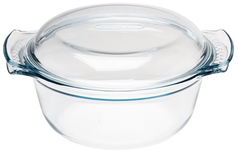  Pyrex Round Glass Casserole Dish 3.75Ltr 