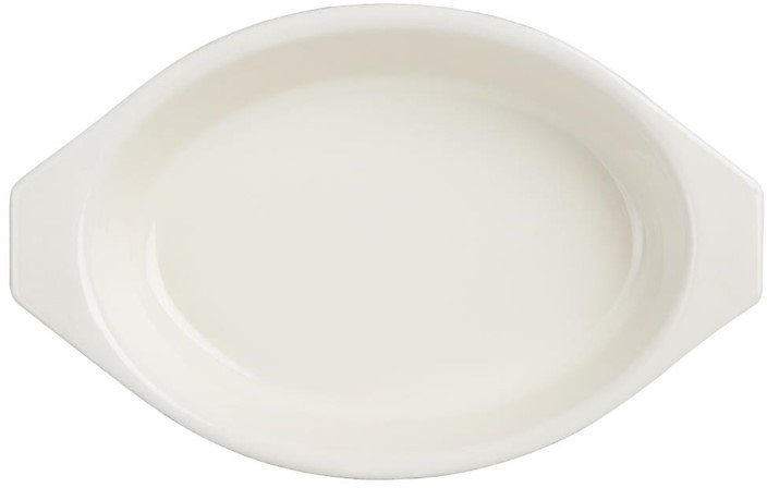  Vogue Red Oval Cast Iron Gratin Dish 650ml 
