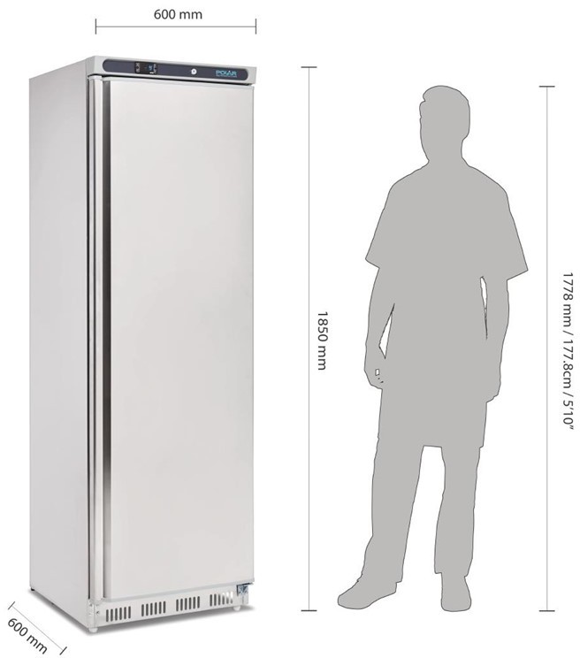  Polar C-Series Upright Freezer 365Ltr 