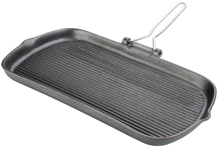  Vogue Cast Iron Grill Pan 