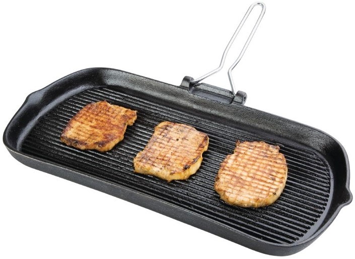  Vogue Cast Iron Grill Pan 