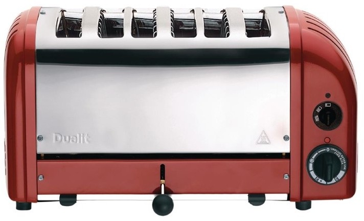 Dualit 6 Slice Vario Toaster Red 60154 
