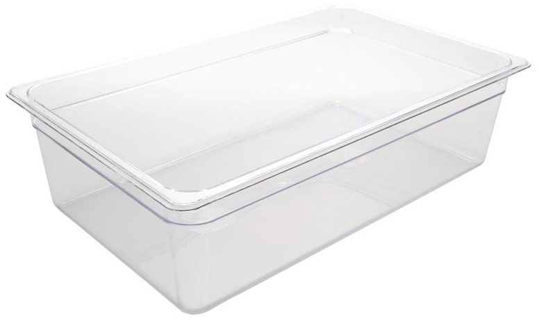  Vogue Polycarbonate 1/1 Gastronorm Container 150mm Clear 