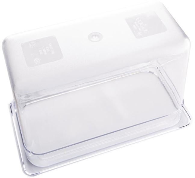  Vogue Polycarbonate 1/3 Gastronorm Container 200mm Clear 