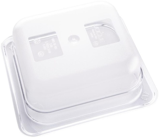  Vogue Polycarbonate 1/6 Gastronorm Container 65mm Clear 