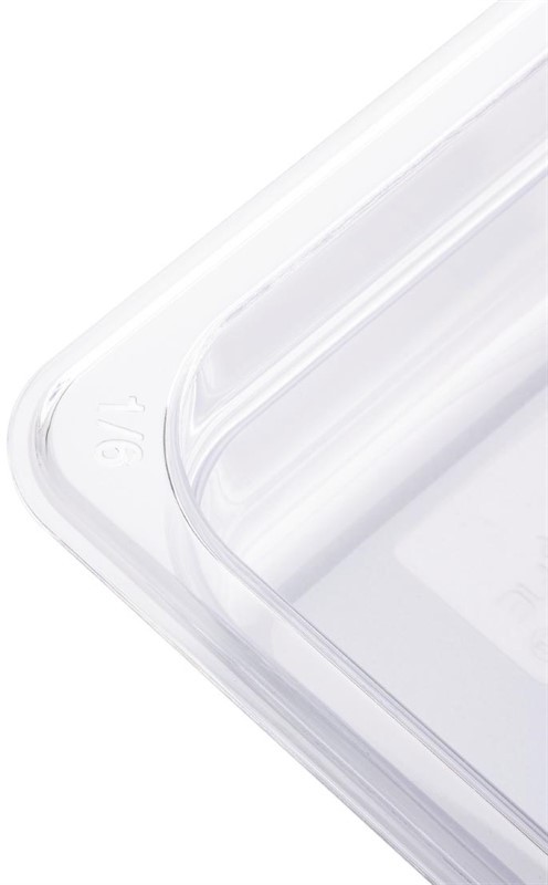  Vogue Polycarbonate 1/6 Gastronorm Container 150mm Clear 