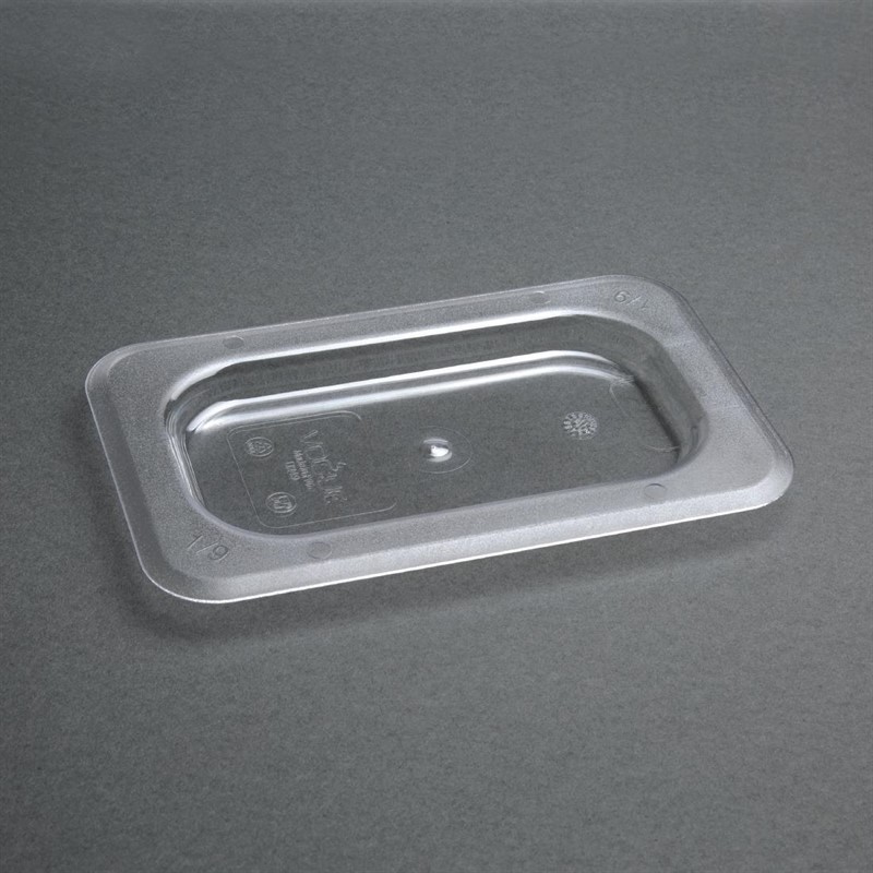  Vogue Polycarbonate 1/9 Gastronorm Lid Clear 