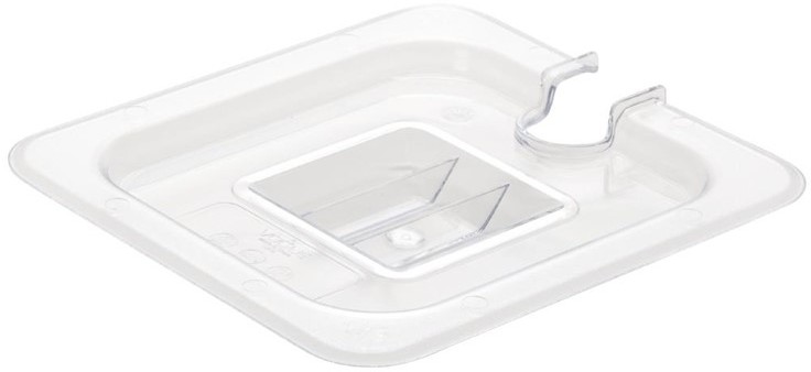  Vogue Polycarbonate 1/6 Gastronorm Lid Notched 