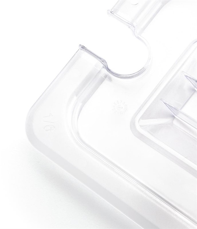  Vogue Polycarbonate 1/6 Gastronorm Lid Notched 