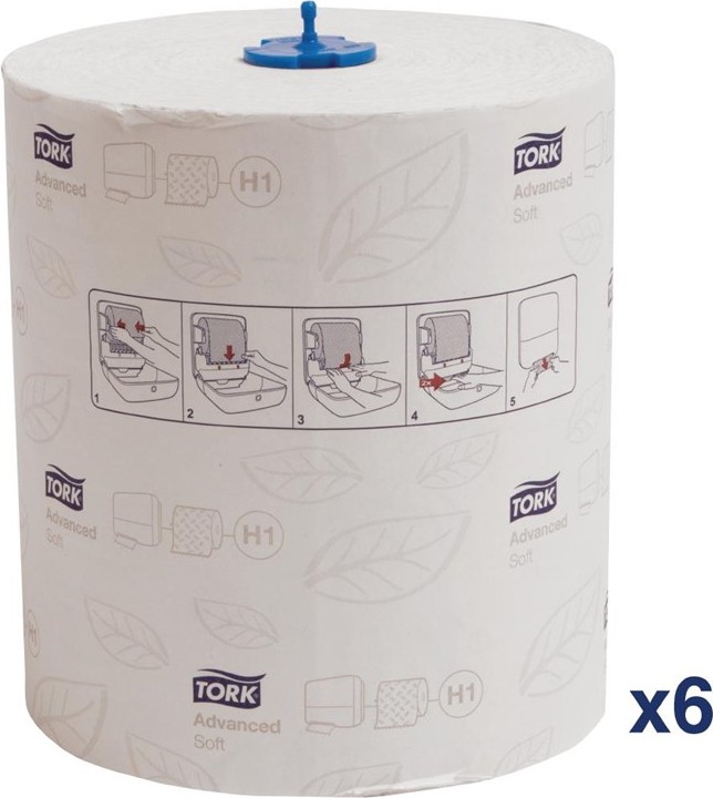  Tork Advanced Hand Towel Rolls 2-Ply 150m (Pack of 6) 