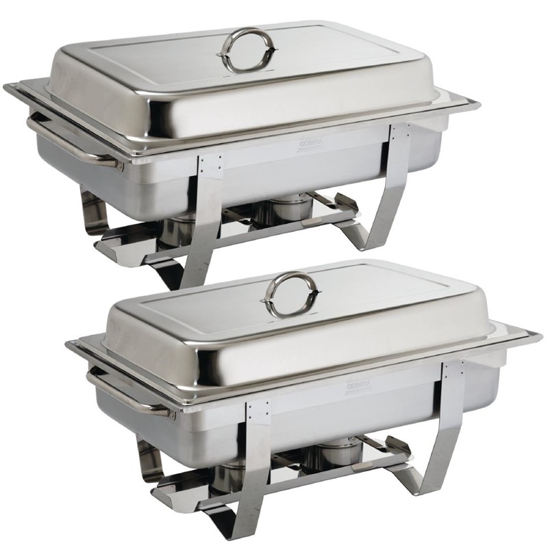  Olympia Milan Chafing Set Twin (Pack of 2) 