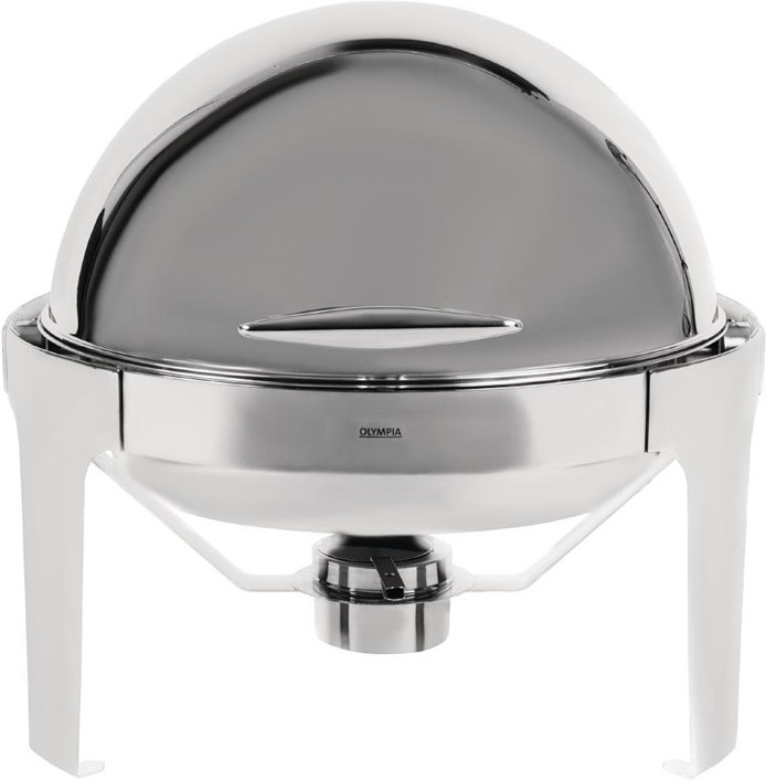  Olympia Paris Roll Top Chafing Dish Round 