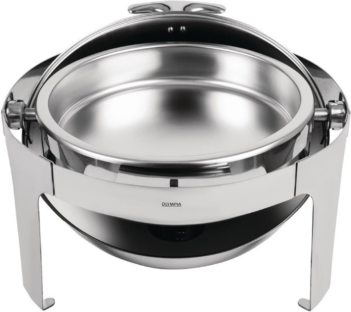  Olympia Paris Roll Top Chafing Dish Round 