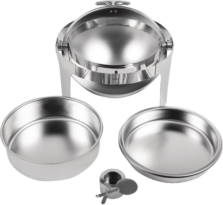  Olympia Paris Roll Top Chafing Dish Round 