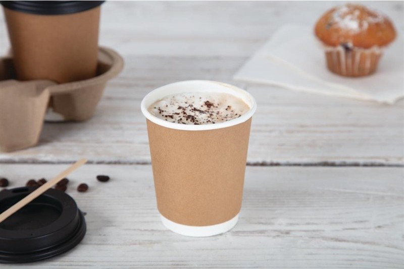 Fiesta Disposable Coffee Cup Lids Black 225ml / 8oz (Pack of 1000) 