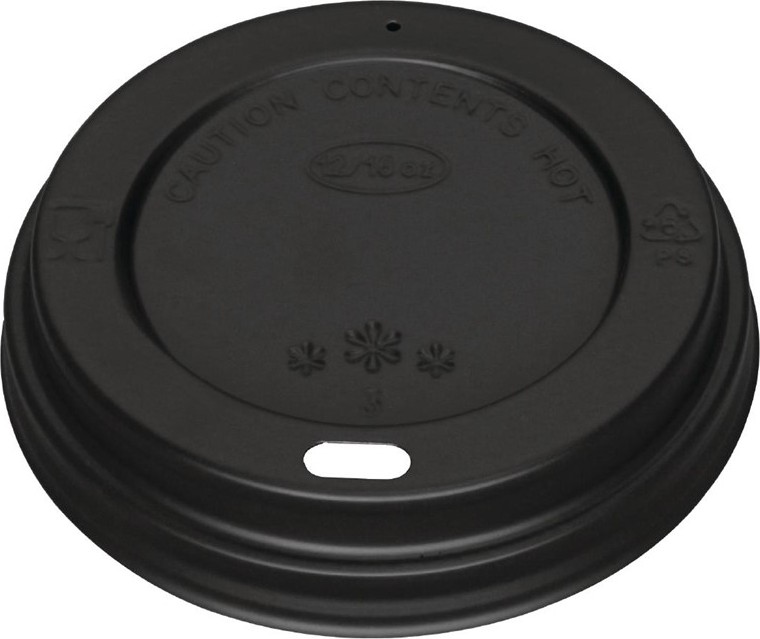  Fiesta Disposable Coffee Cup Lids Black 340ml / 12oz and 455ml / 16oz (Pack of 1000) 