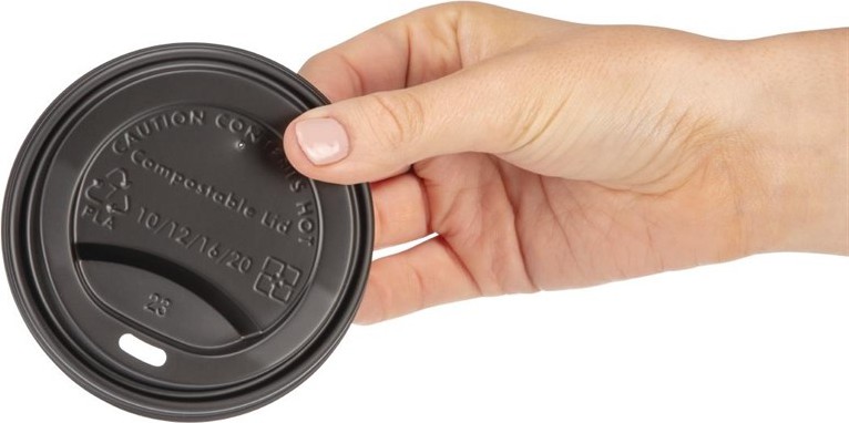  Fiesta Green Compostable Coffee Cup Lids 340ml / 12oz (Pack of 1000) 