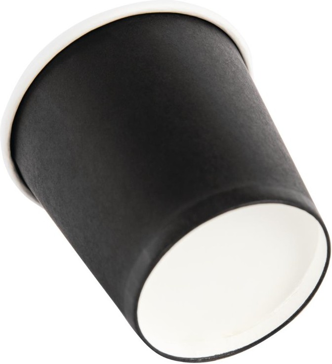  Fiesta Disposable Espresso Cups Single Wall Black 112ml / 4oz (Pack of 1000) 