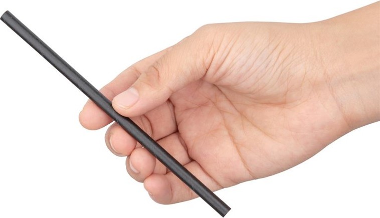  Fiesta Compostable Individually Wrapped Paper Cocktail Stirrer Straws Black (Pack of 250) 