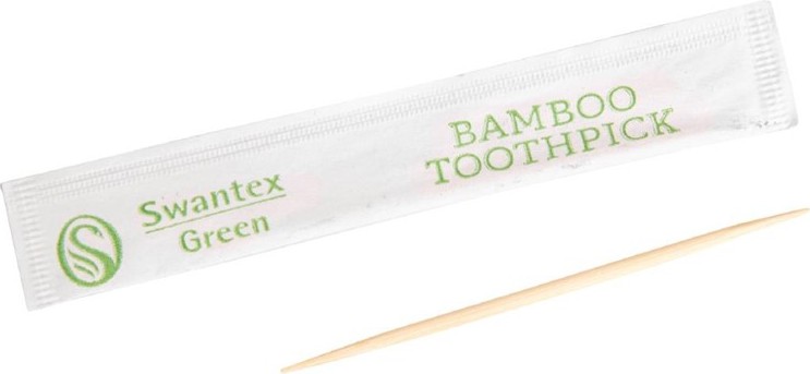  Gastronoble Individually Wrapped Biodegradable Bamboo Toothpicks (Pack of 1000) 