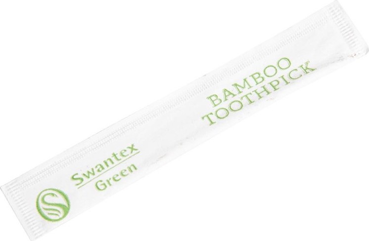  Gastronoble Individually Wrapped Biodegradable Bamboo Toothpicks (Pack of 1000) 