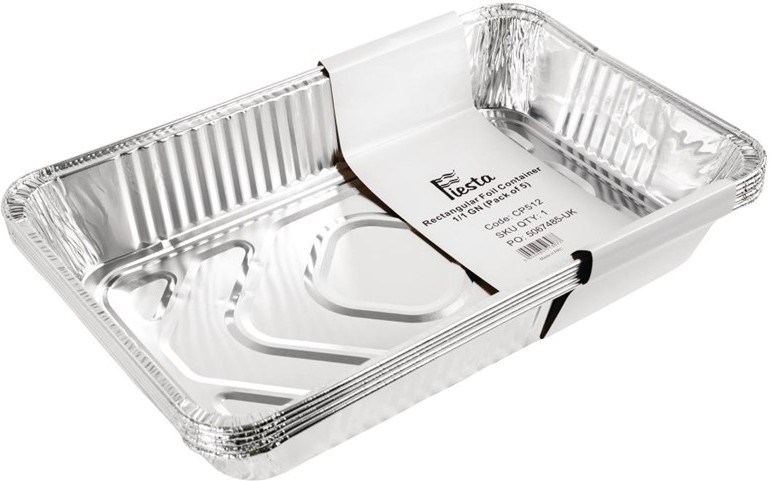  Fiesta Foil 1/1 Gastronorm Containers (Pack of 5) 