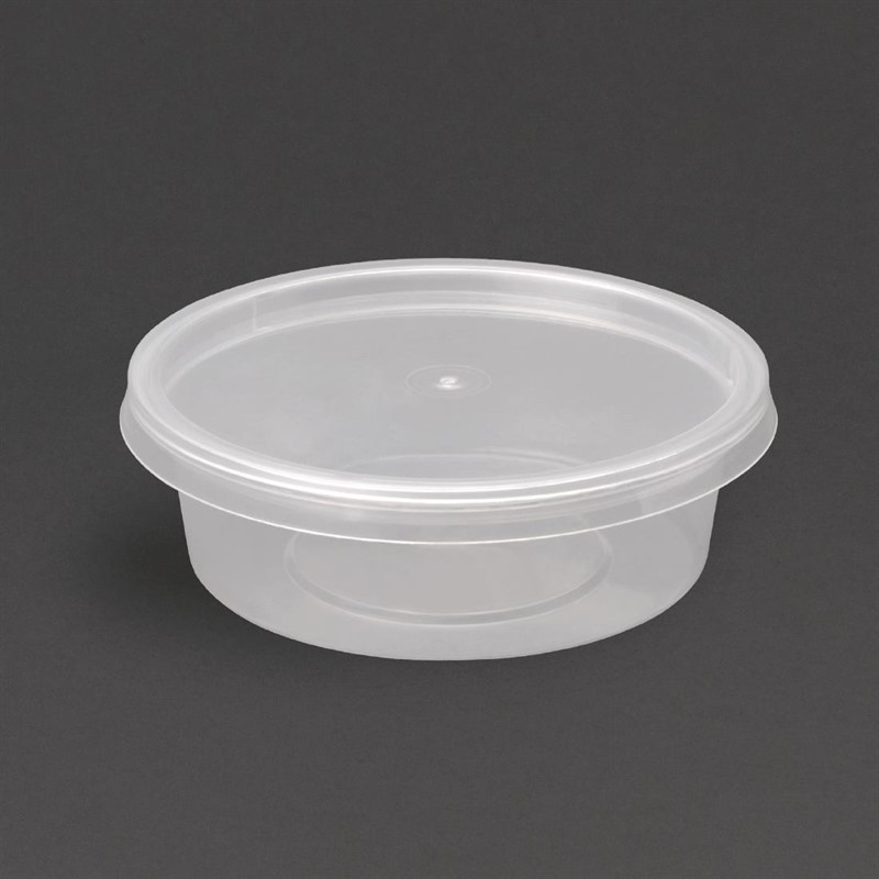  Fiesta Recyclable Plastic Microwavable Deli Pots 50ml / 1.75oz (Pack of 100) 