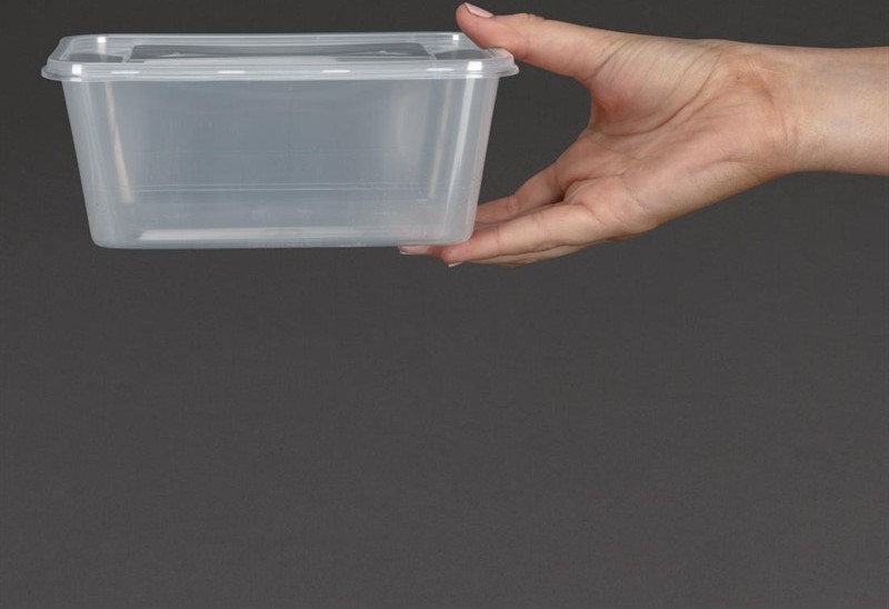  Fiesta Plastic Microwavable Containers With Lid Large 1000ml (Pack of 250) 