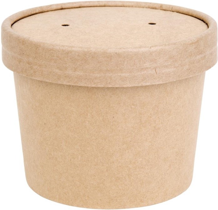  Fiesta Green Compostable Soup Containers 98mm 340ml / 12oz (Pack of 500) 
