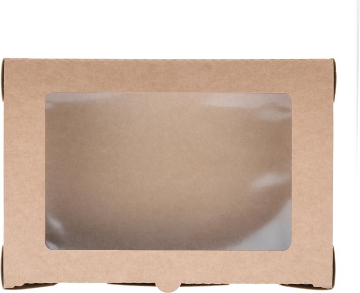  Fiesta Compostable Salad Boxes with PLA Windows 1200ml (Pack of 200) 