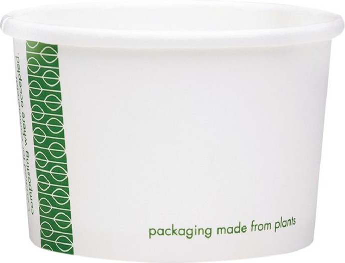  Vegware Compostable Hot Food Pots 110ml / 4oz (Pack of 1000) 
