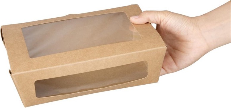  Fiesta Salad Box with PET Window 1200ml (Pack of 150) 