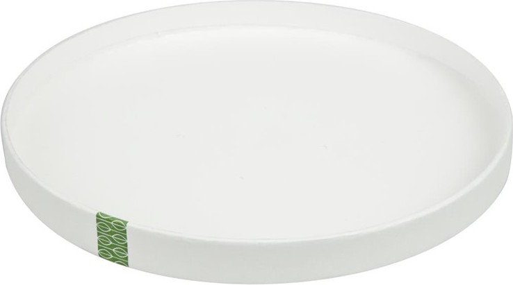  Vegware 185-Series Compostable Bon Appetit Wide PLA-lined Paper Food Bowl Lid (Pack of 300) 