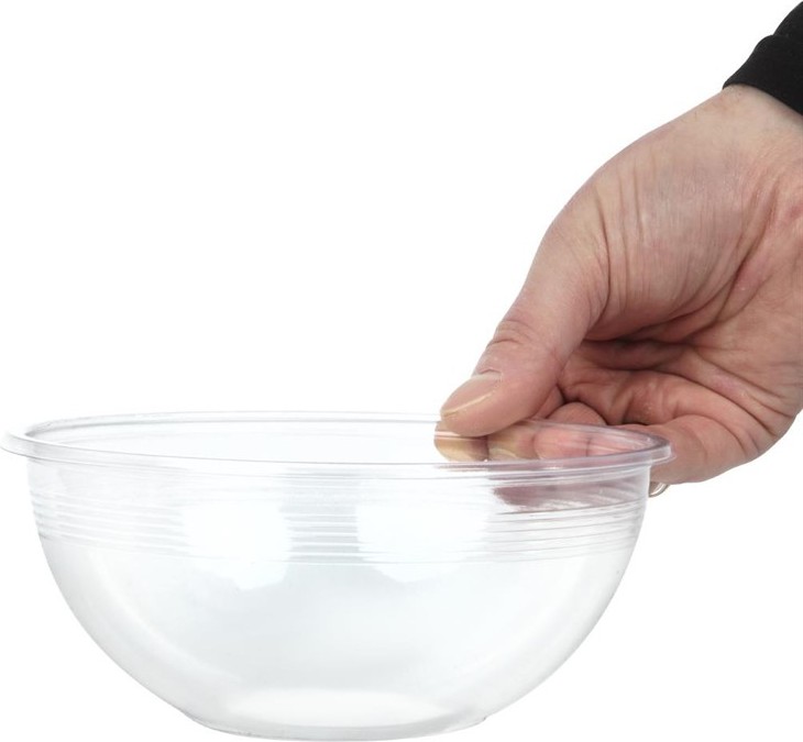 Vegware 185-Series Compostable Bon Appetit Wide PLA Salad Bowls 32oz (Pack of 300) 