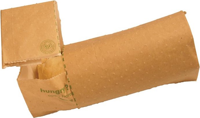 Vegware Compostable Kraft Panini Bags (Pack of 500) 