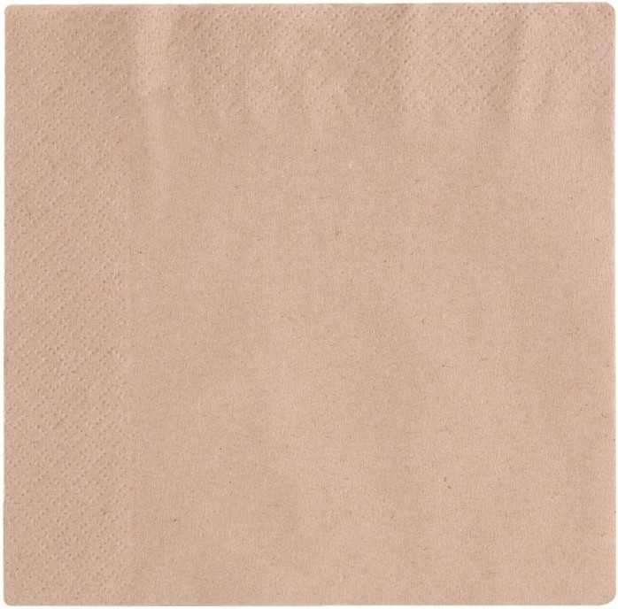  Vegware Compostable Unbleached Lunch Napkins 330mm (Pack of 2000) 