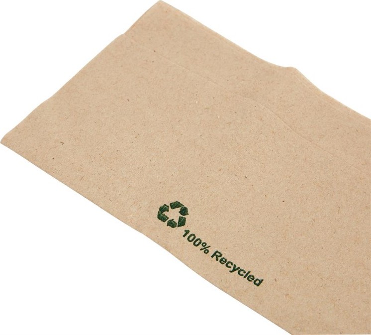  Fiesta Recycled Kraft Napkins Dispenser Fold 320x300mm (Pack of 6000) 