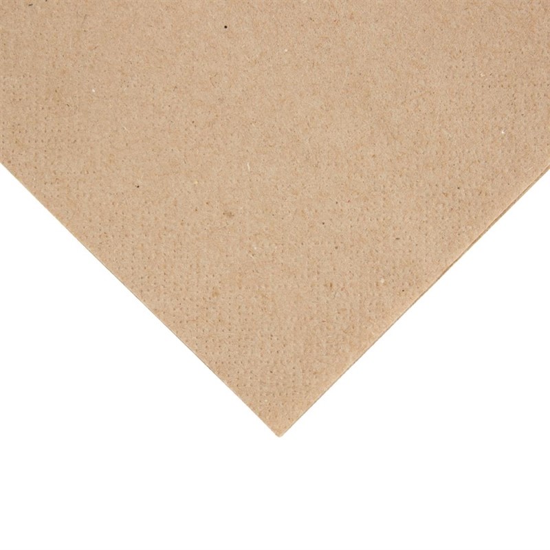  Fiesta Recycled Kraft Cocktail Napkins 240mm (Pack of 4000) 