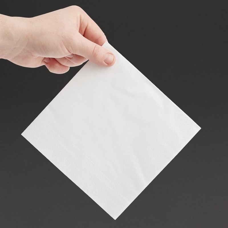  Fiesta Lunch Napkins White 330mm (Pack of 2000) 