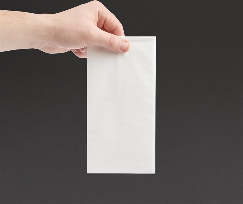  Fiesta Dinner Napkins White 400mm (Pack of 2000) 