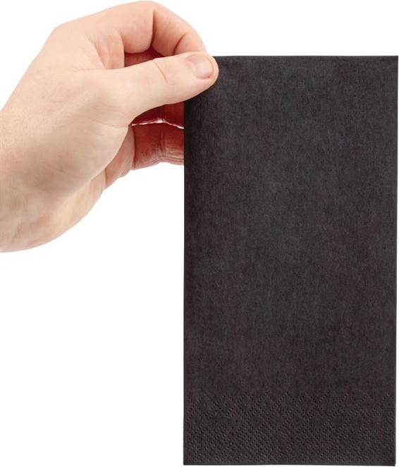  Fiesta Dinner Napkins Black 400mm (Pack of 2000) 