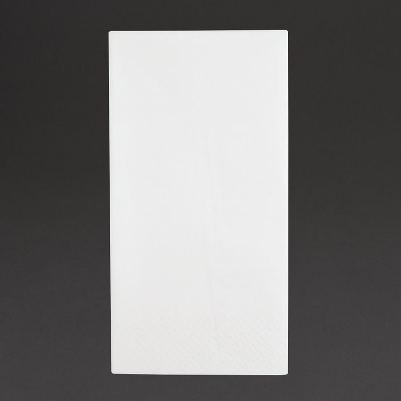  Fiesta Dinner Napkins White 400mm (Pack of 1000) 