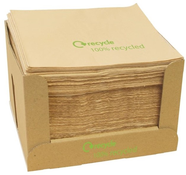  Gastronoble Compostable Kraft Lunch Napkins 330mm (Pack of 2000) 